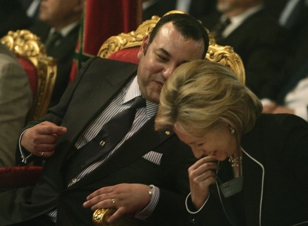 Résultat de recherche d'images pour "Mohammed VI et Hillary clinton"