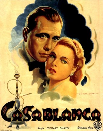 Humphrey Bogart et Ingrid Bergmann