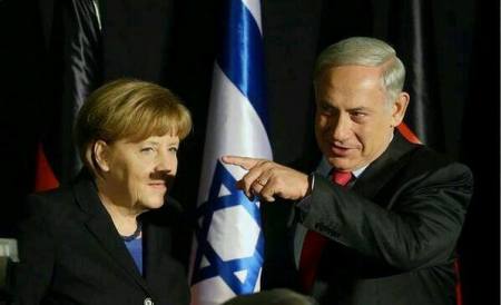Angela Merkel - Adolf Hitler, méthodes différentes, même combat pour éliminer le "peuple juif"
